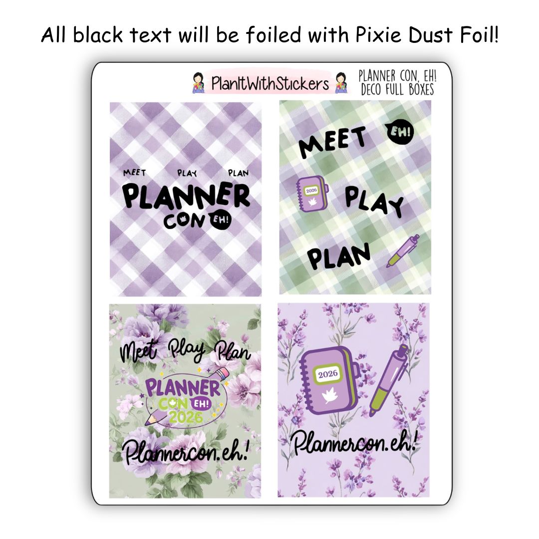 Planner Con, Eh! 2026 Deco Full Boxes