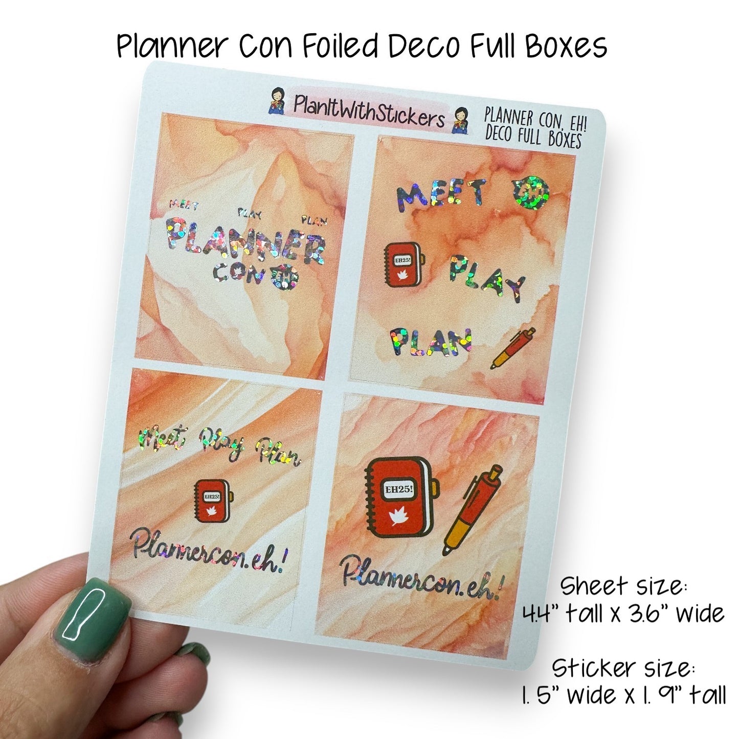 Planner Con, Eh! 2025 – Limited Edition Sticker Collection (Pre-Order)