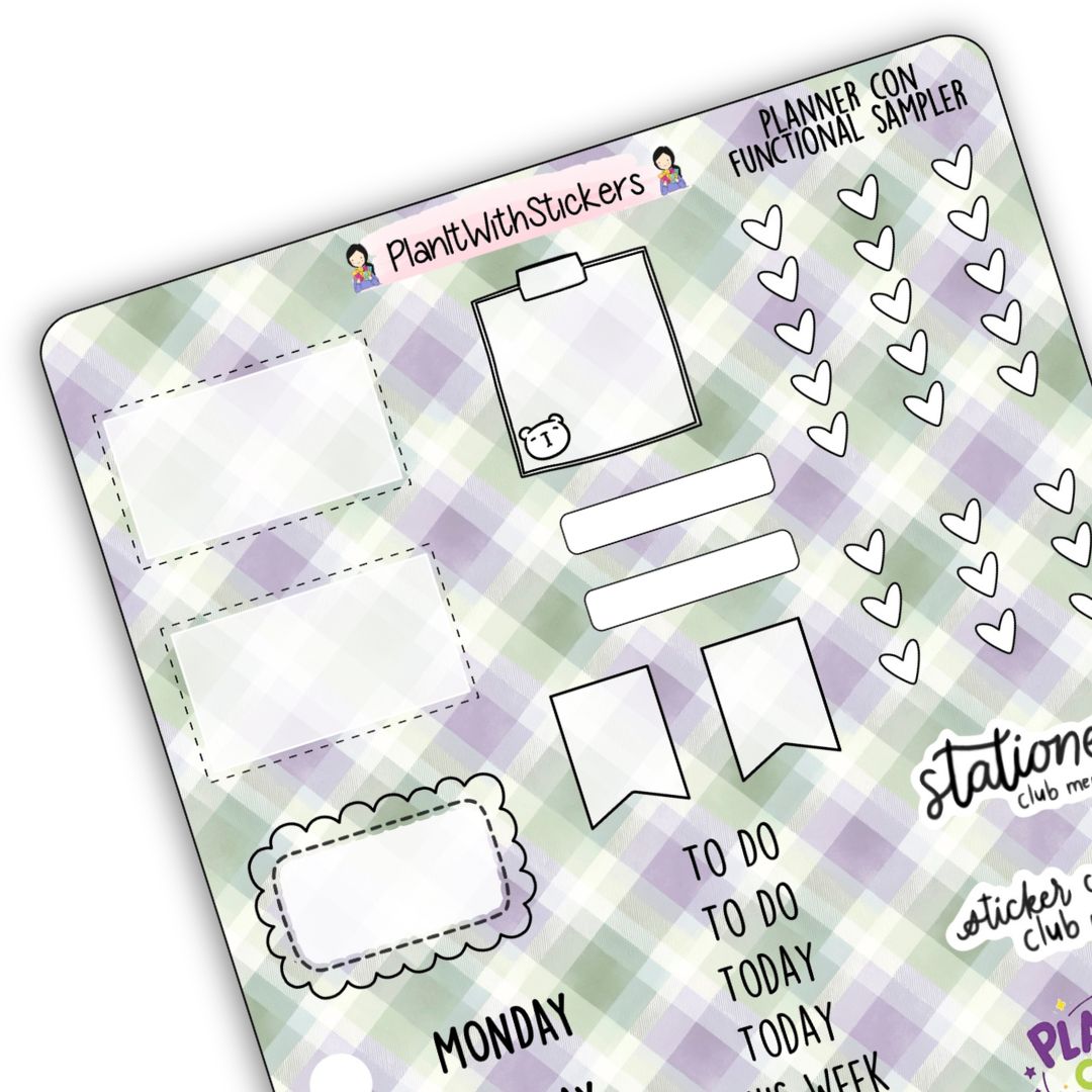 Planner Con, Eh! 2026 Functional Sticker Sampler