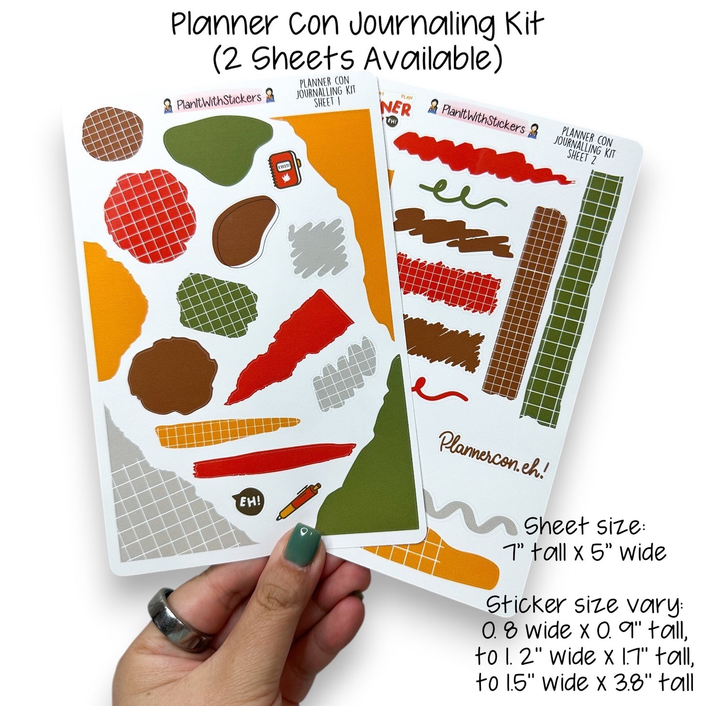 Planner Con, Eh! 2025 – Limited Edition Sticker Collection (Pre-Order)