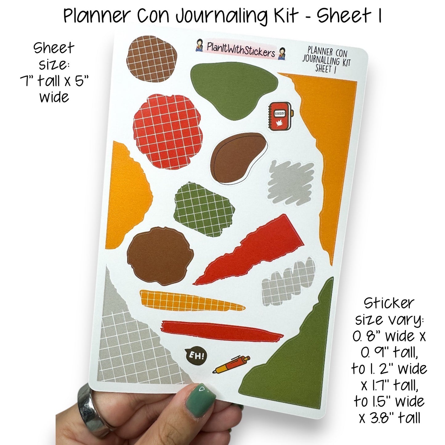 Planner Con, Eh! 2025 – Limited Edition Sticker Collection (Pre-Order)