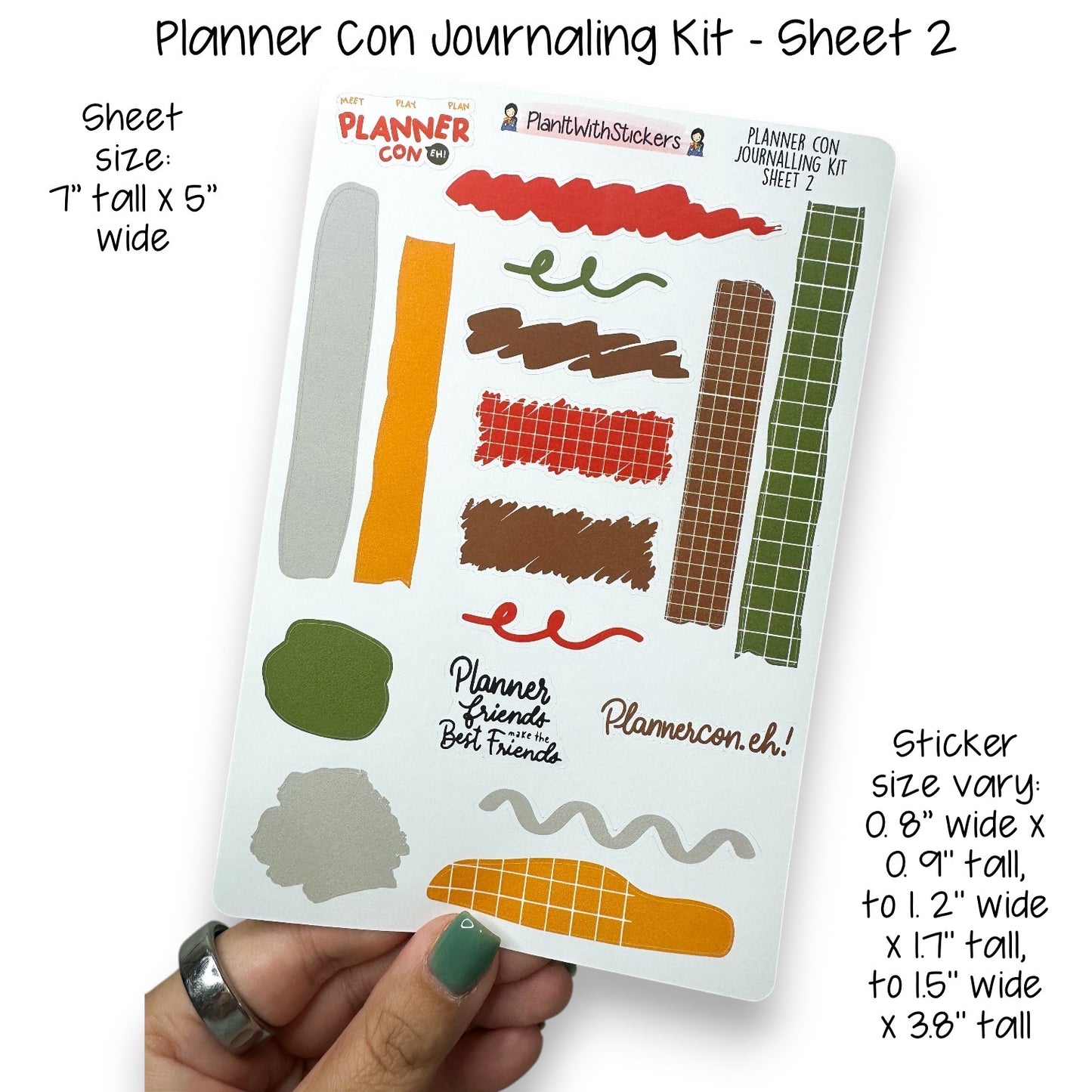 Planner Con, Eh! 2025 – Limited Edition Sticker Collection (Pre-Order)