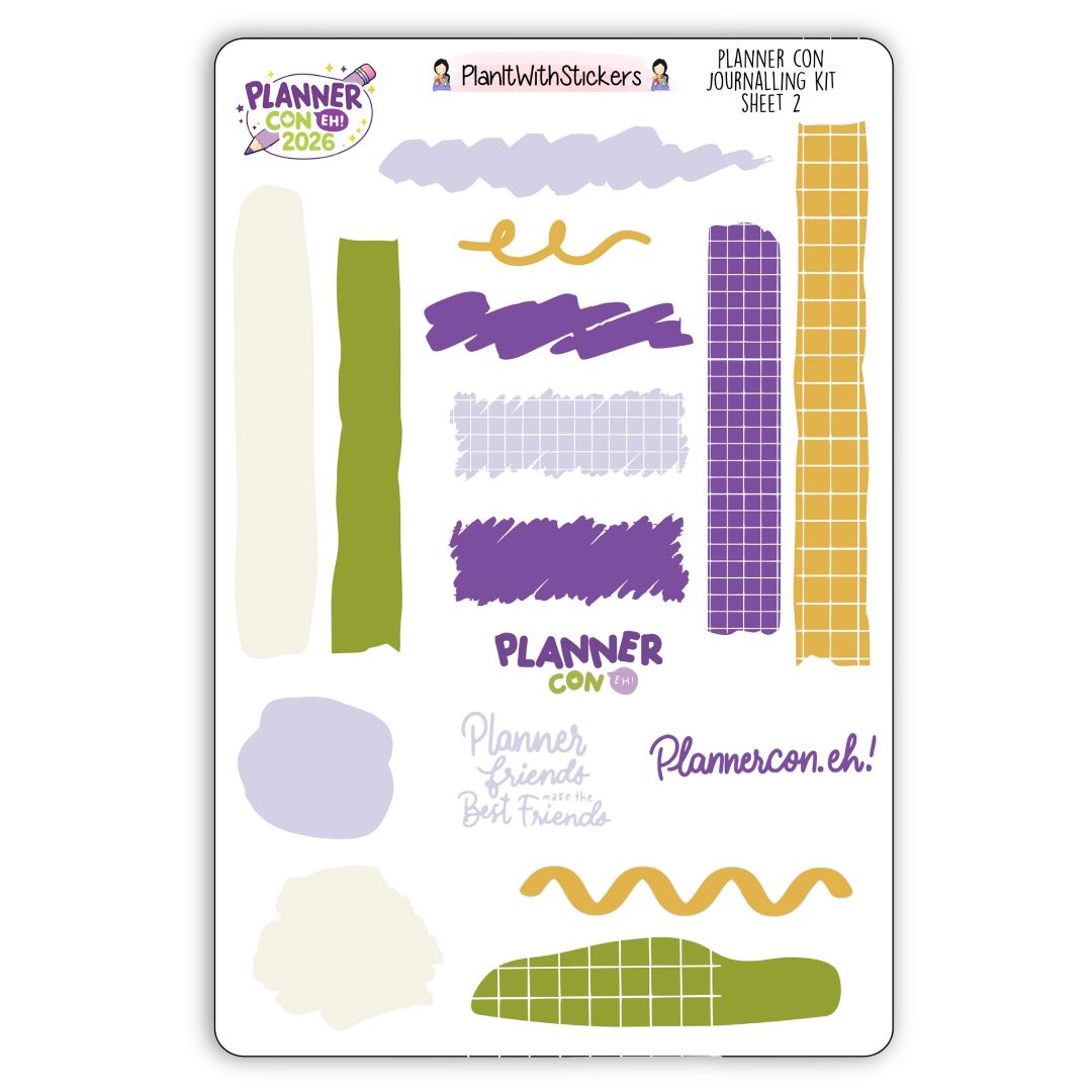 Journalling Kit Sheet 2 flatlay