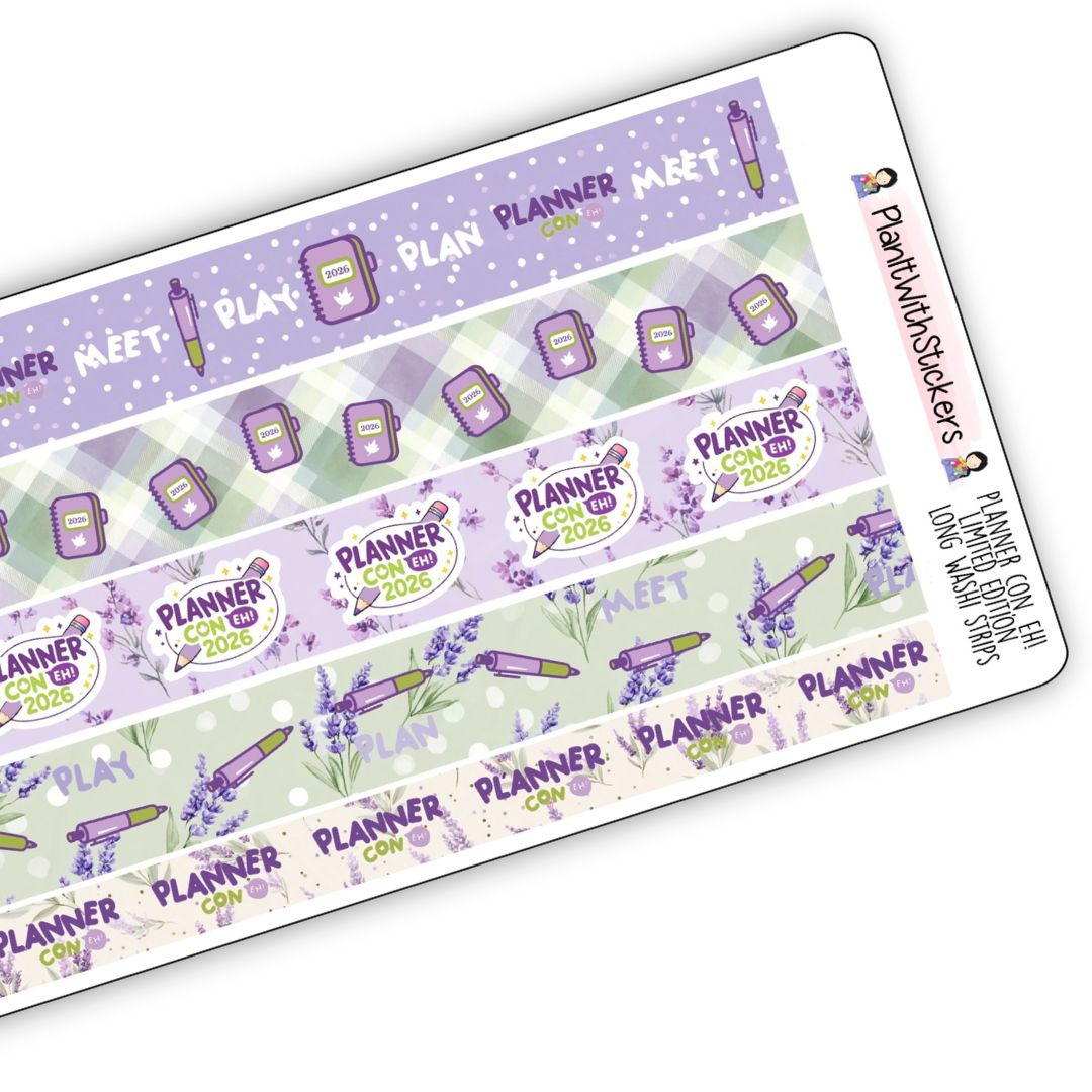 Planner Con, Eh! 2026 Limited Edition Long Washi Strips