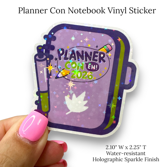 Planner Con Notebook Vinyl Sticker