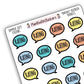 “Rating” Bookish Bubbles Journaling Stickers – Summer 2025 Collection