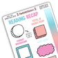 Reading Recap Journaling Stickers – Summer Beach House (July)