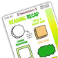Reading Recap Journaling Stickers – Feeling Lucky (March)