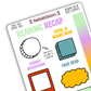 Reading Recap Journaling Stickers – Spooky Tales (October)