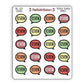 "Review" Bookish Bubbles Reading Sticker- Fall Bookish Collection