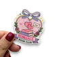 Romance Book Club Heart Shaped Diecut Sticker