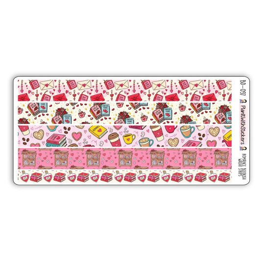 Romance Bookish Long Washi Strips