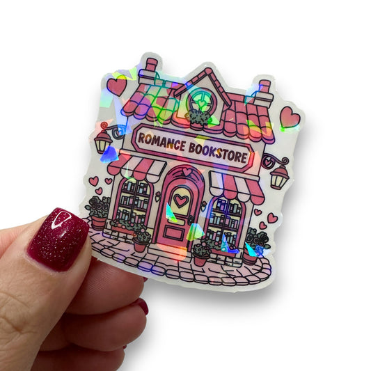 Romance Bookstore Die-Cut Sticker
