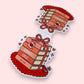 Romance Girlie Book Stack Magnetic Bookmark