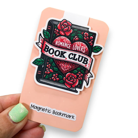 Romance Lovers Book Club Magnetic Bookmark