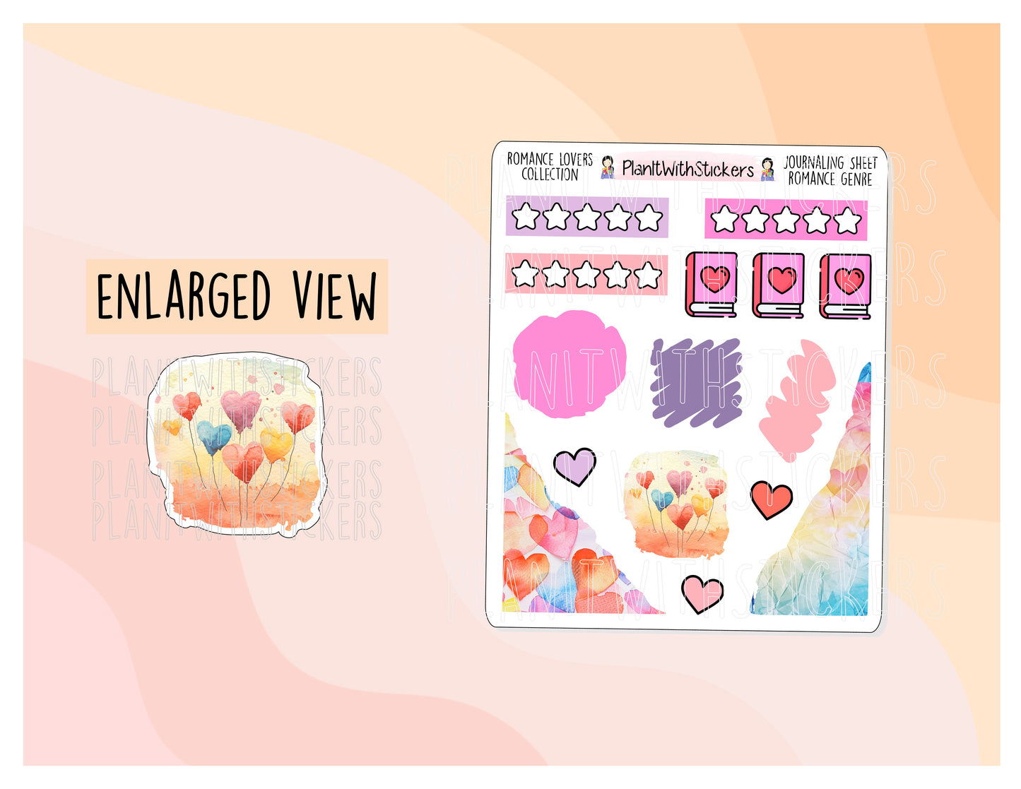 Romance Lovers Journaing Sticker Sheet