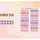 Stars Rating Stickers - Romance Lovers Collection Colours