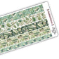 Sage Green Bookish Long Washi Strips
