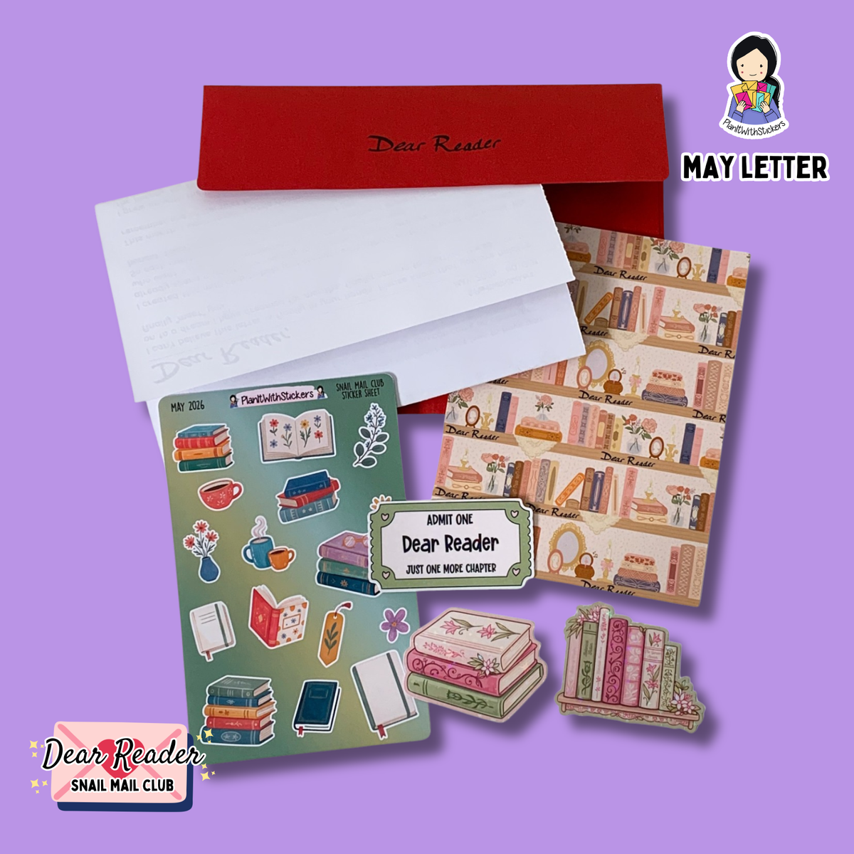 Dear Reader Monthly Snail Mail Club | Free Shipping (October)