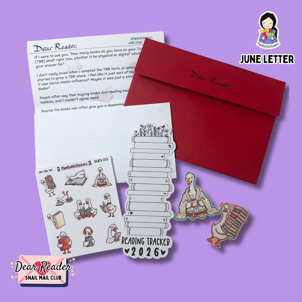 Dear Reader Monthly Snail Mail Club | Free Shipping (October)