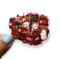 Spooky Boo Cafe Crew Holographic Diecut Sticker