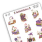 Spooky Boos And Books Sticker Sheet