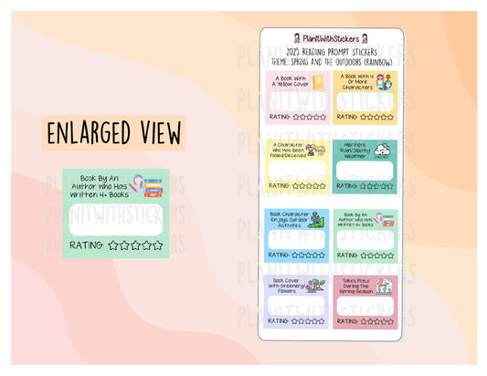 2025 - Spring and The Outdoors, Mini Prompts Reading Adventures/Reading Challenge [2 Colour Options]