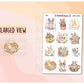 Spring Bunnies Spring Time Deco Stickers