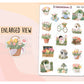 Spring Tulips Gardening Floral Flower Deco Stickers