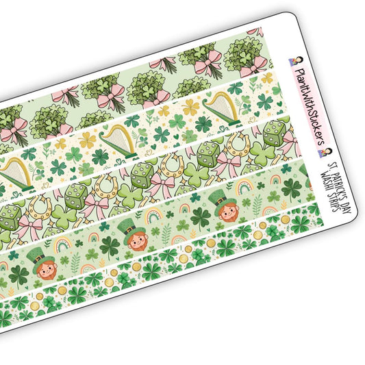 St. Patrick's Day Long Washi Strips