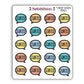 “Started” Bookish Bubbles Journaling Stickers – Summer 2025 Collection