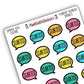 "Started" Bookish Bubbles Book Review Sticker - Summer 2026