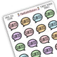 "Started" Bookish Bubbles Book Review Sticker - Spring 2026