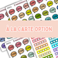Book Journal Starter Stickers - Rainbow Colours - À La Carte