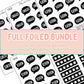 Book Journal Starter Sticker Pack - Full Foiled (Bundle)
