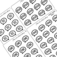 Book Journal Starter Stickers - Monochrome - À La Carte