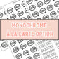 Book Journal Starter Stickers - Monochrome - À La Carte