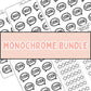 Book Journal Starter Sticker Pack - Monochrome (Bundle)