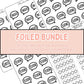 Book Journal Starter Sticker Pack - Foiled (Bundle)