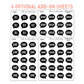 Book Journal Starter Sticker Pack - Full Foiled (Bundle)
