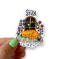 Stay Cozy Cat Holographic Diecut Sticker