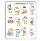 Summer Beach Silly Goose V1 Sticker Sheet
