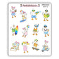 Summer Beach Silly Goose V2 Sticker Sheet