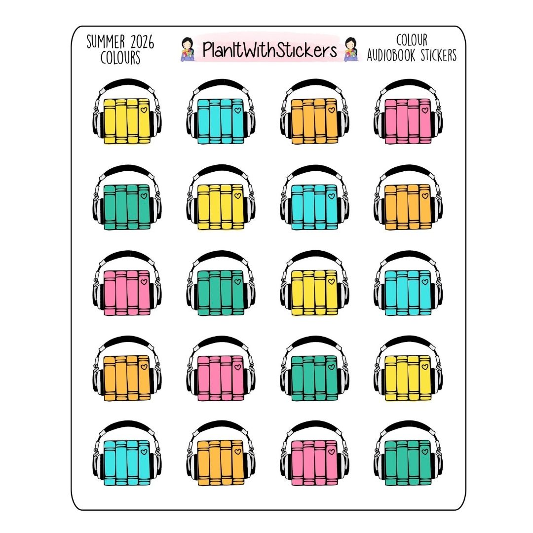 Audiobook Icon Stickers – Summer 2026 Collection