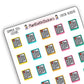 E-Reader Icon Stickers - Summer 2026 Colours