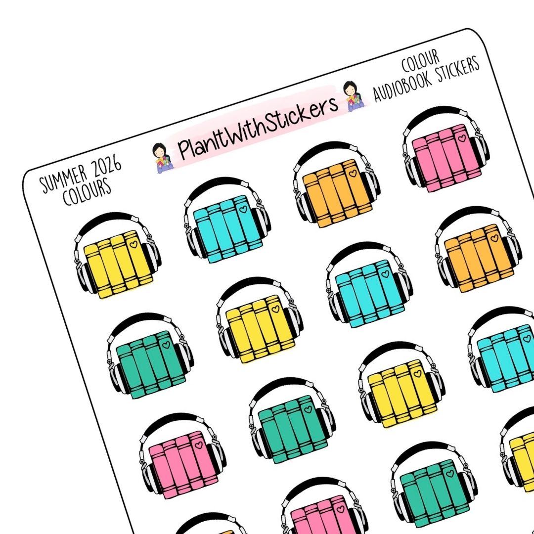 Audiobook Icon Stickers – Summer 2026 Collection