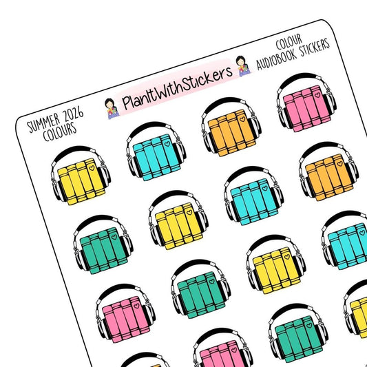 Audiobook Icon Stickers – Summer 2026 Collection