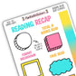 Reading Recap Journaling Stickers – Summer Nights (Summer 2026)