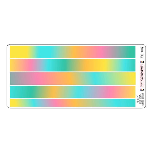 Summer Nights Long Washi Strips (Summer 2026 Colours)