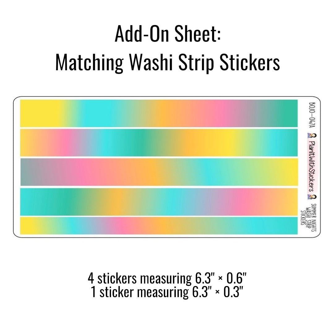 Reading Recap Journaling Stickers – Summer Nights (Summer 2026)